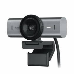 Logitech MX Brio Ultra HD 4K Collaboration and Streaming Webcam, 1080p at 60 FPS, Dual Noise Reducing Mics, Show Mode, USB-C, Webcam Cover, Works with Microsoft Teams, Zoom, Google Meet, Graphit