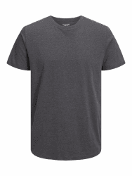 JACK & JONES Male T-Shirt Einfarbig T-Shirt XL Dark Grey Melange Angebot bei HelloDeals