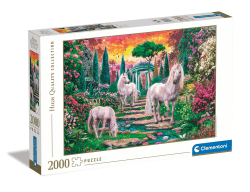 Clementoni - 32575 Collection - Classical Garden Unicorns, Puzzle 2000 Teile Für Erwachsene Und Kinder 10 Jahren, Geschicklichkeitsspiel Für Die Ganze Familie