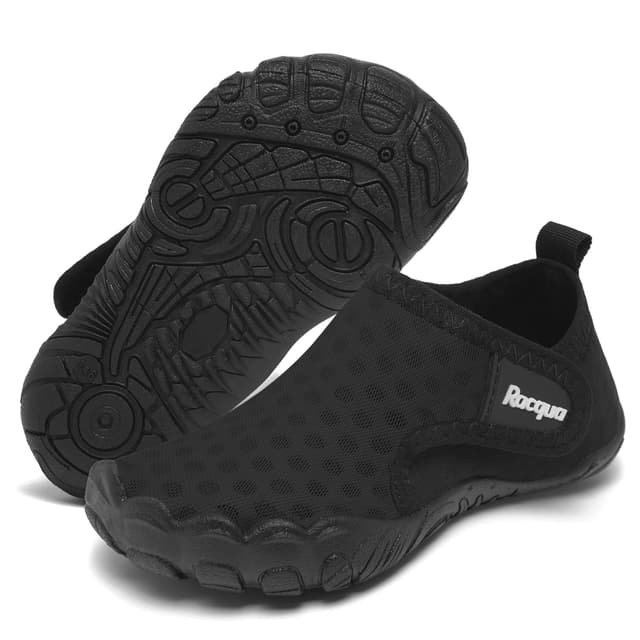 Racqua Wasserschuhe Kinder Baby Schwimmen Aqua Anti-Rutsch-Schuhe für Kinder Jungen Mädchen 24 EU Wzk1653eu Black