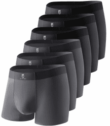 GLESTORE Herren Boxer Boxershort Unterhose 5er Pack Black Herren Unterwäsche Modale XL 63 3schwarz3dgrau