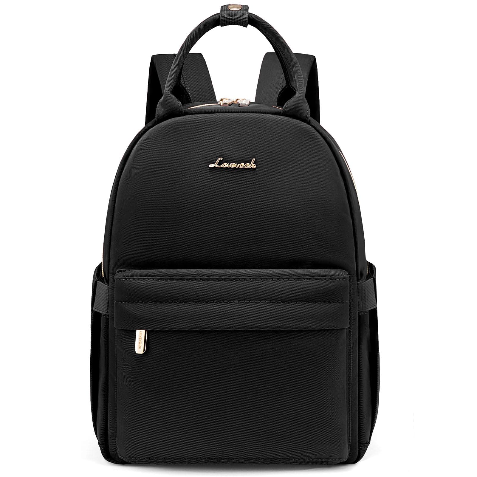 LOVEVOOK Kleiner Rucksack Damen Klein Cityrucksack Handtasche 2 in 1 Wasserdicht Tagesrucksack Mini Backpack Women Elegant Casual Daypack für Reise Freizeit Einkauf Arbeit 11 zoll Schwarz