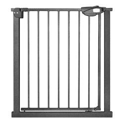 UISEBRT Treppenschutzgitter Ohne Bohren Türschutzgitter Kinder Treppengitter Türgitter Baby, 75-85cm breit, Selbstschließend, Einhändiges Öffnen Metall Gitter, Schwarz 75-85 cm