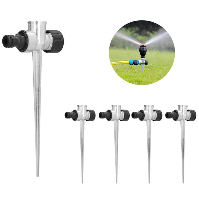 Yuecoom 5pcs Sprinklerkopf, Bewässerung Sprayer, 1/2inch Innengewinde Seite Außengewinde Schnittstelle Metall Rasen Wasser - Automatische Landschaft Sprühdüse Rasensprenger Yuecoom0pxw9masge