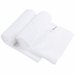 KinHwa 2er-Pack mikrofaser Handtuch (40 x 70 cm) – Weich, hochsaugfähig & schnell trocknend handtücher Weiß Weiß 40 x 70 cm