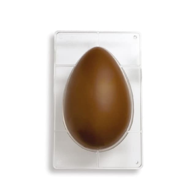 Decora 0050060 Profi-Form FÜR SCHOKOLADENEIER 500G 1HOHLRAUM AUS Poly 175X260MM, Polycarbonate Durchsichtig SCHOKOLADENEIERFORM 175 x 260 mm