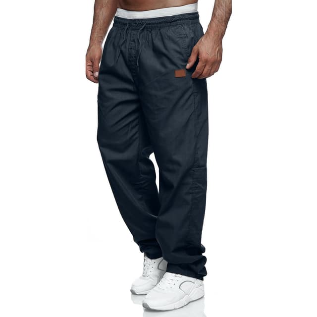 Herren Cargohose Chino Hose Herren Jogginghose Casual Freizeithose Elastische Taille Kordelzu Outdoor Hosen M-4XL