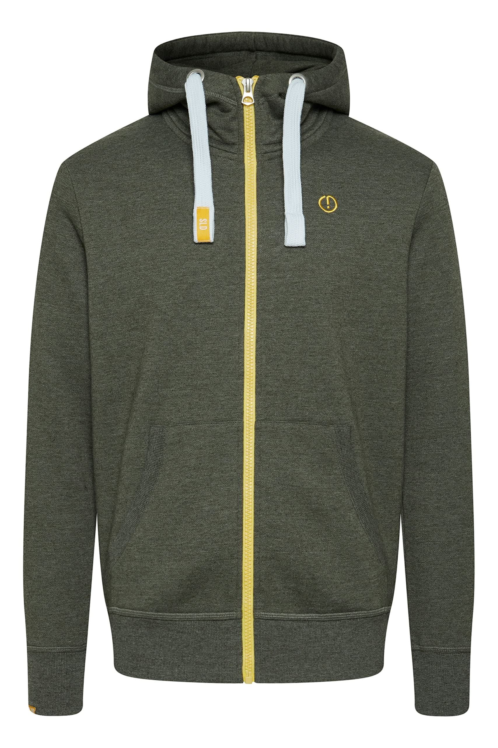 !Solid SDBenn High Neck Herren Zip-Hoodie Sweatjacke Kapuzenjacke Hoodie mit Kapuze Reißverschluss Kängurutasche Baumwollmischung Regular fit M Climb Ivy Melange (8785)