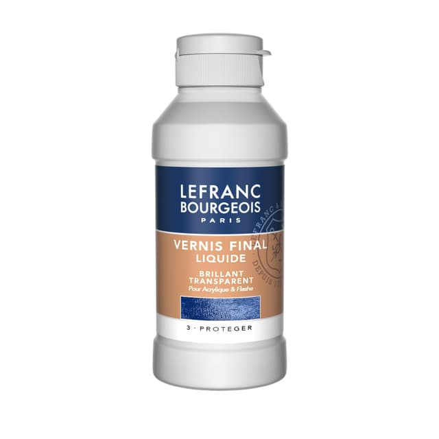 Lefranc Bourgeois 300666 LB Glänzender Firnis 250ml Malmittel, Acryl, Transparent, 250 ml (1er Pack)