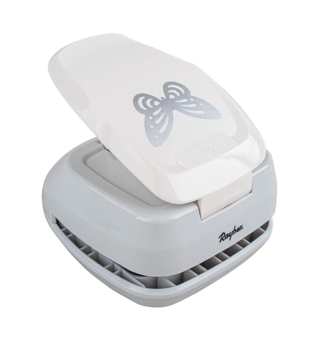 Rayher Hobby 69075000 Silhouetten-Stanzer, Schmetterling, 4,6 x 3cm, geeignet für Papier/Karton bis zu 200g/m²