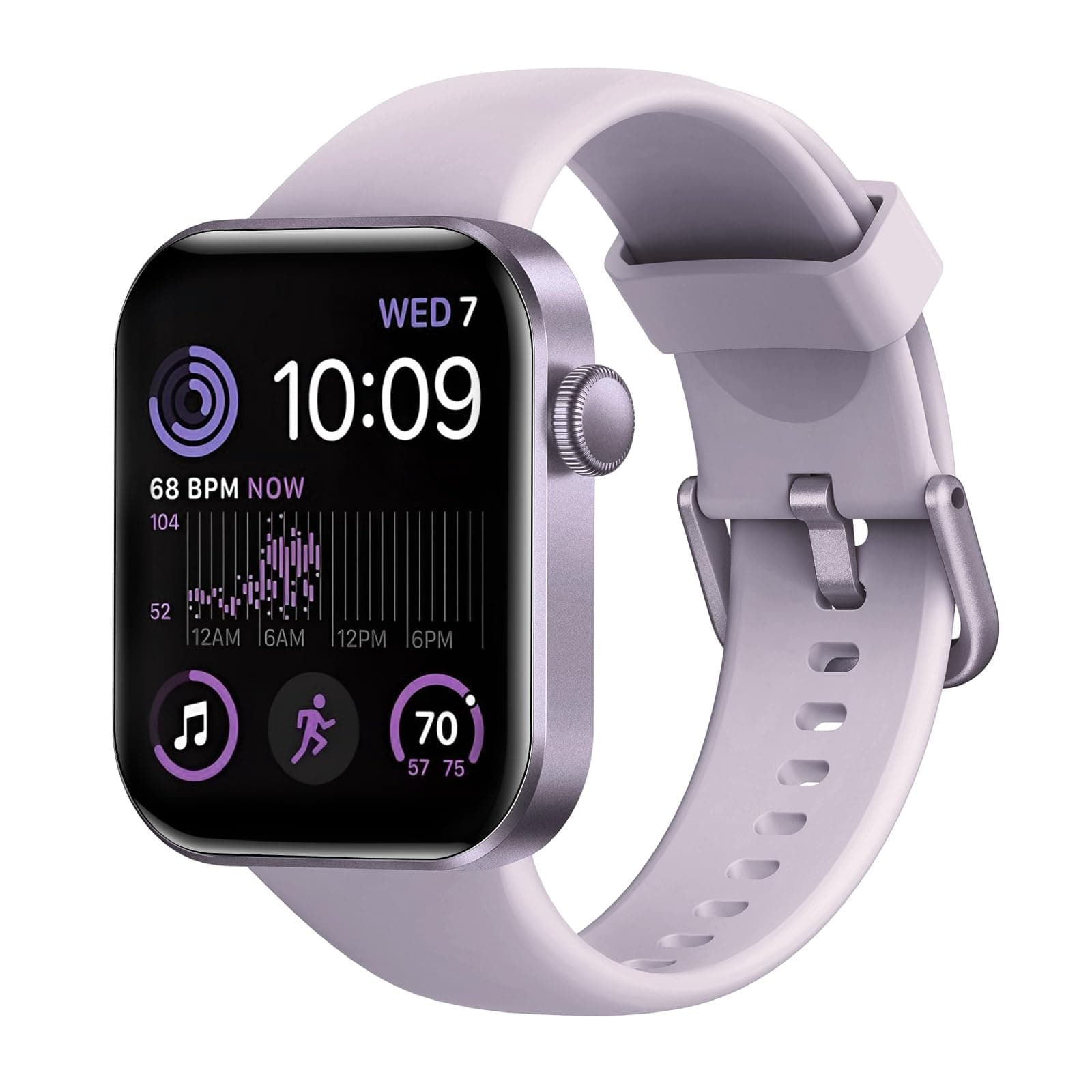 Smartwatch Damen Herren, 1,85" HD-Display Smart Watch mit Telefonfunktion, 140+ Sportmodi Fitness Tracker mit Herzfrequenz SpO2 Schlafmonitor Schrittzähler, IP68 Wasserdicht Fitnessuhr für iOS Android Violett