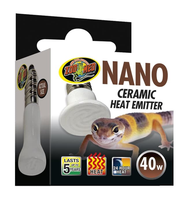 Zoo Med CE-40NE Nano Ceramic Heat Emitter 40 W - 24 Stunden Wärmequelle für Nano Terrarien