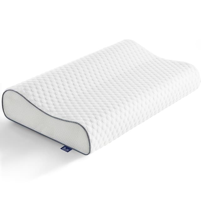 BedStory Memory Foam Kissen Kopfkissen, Höheneinstellbares Nackenstützkissen, Ergonomisches Kopfkissen, Seitenschläferkissen für Rücken & Bauchschläfer (60x36x12/10 cm) 36x60x10/12 CM