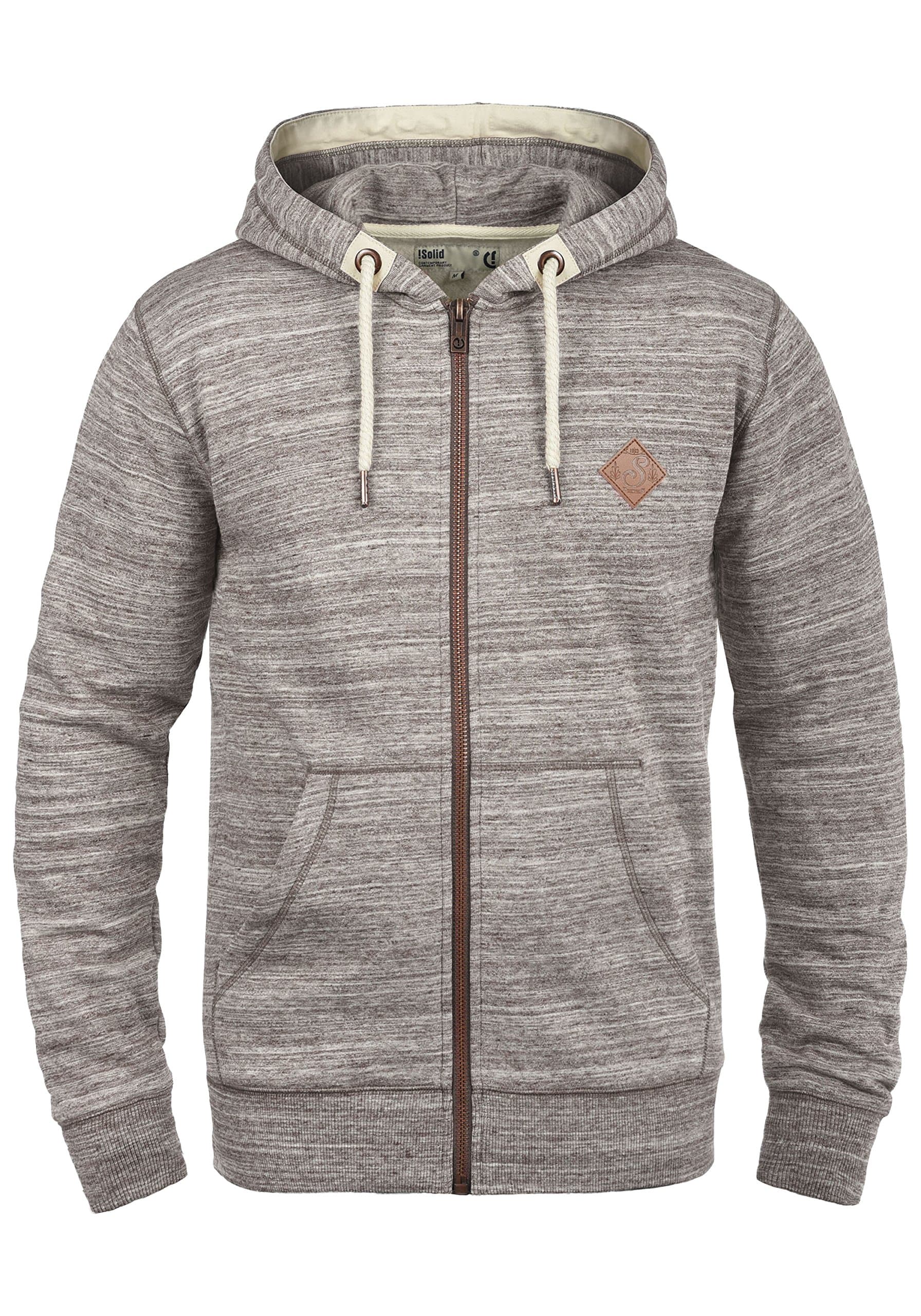 !Solid SDCraig Herren Sweatjacke Kapuzenjacke Hoodie mit Kapuze Kordelzug Reißverschluss Kängurutasche Baumwollmischung Regular fit