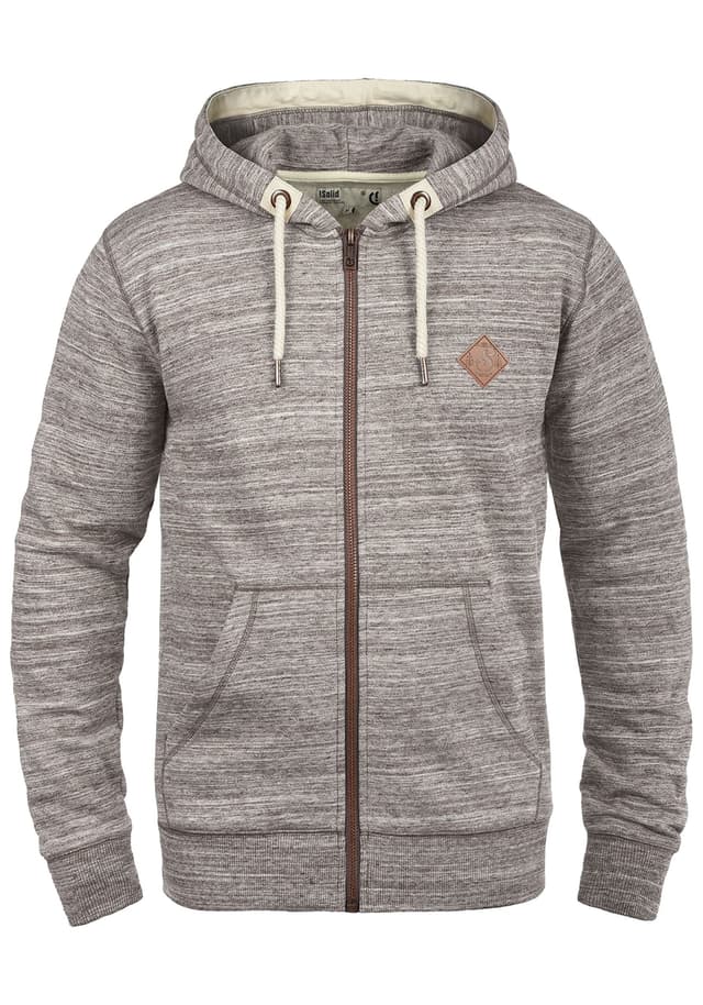!Solid SDCraig Herren Sweatjacke Kapuzenjacke Hoodie mit Kapuze Kordelzug Reißverschluss Kängurutasche Baumwollmischung Regular fit