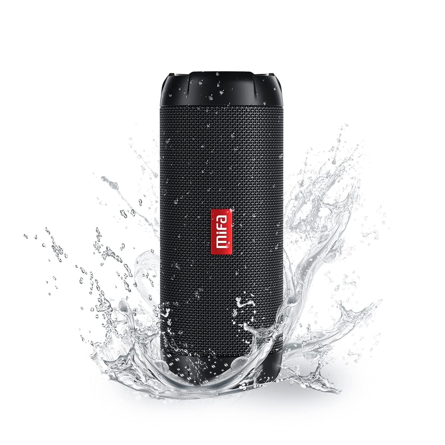 MIFA WildRod Bluetooth Lautsprecher mit Bluetooth 5.3, IP67 wasserdicht & staubdicht, 30W Wiedergabeleistung, 12H Akku, USB-C Ladeschluss und Mikro-SD Musikspielen, RGB-Licht Schwarz
