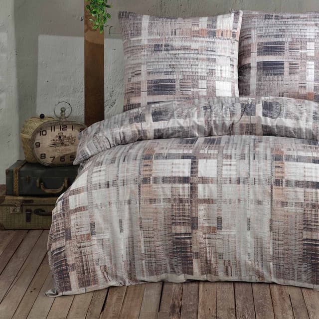 Buymax® Bettwäsche 155x220 100% Baumwolle 4-Teilig Bettbezug - Bettwäsche-Sets 155 x 220cm mit 2 mal Kissenbezüge 80x80cm, ÖKO-TEX Renforcé-Bettdeckenbezüge Set mit Reißverschluss 2x 155x220 + 2x 80x80cm Alvaro