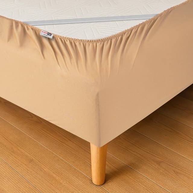 WRAPPYBAG Betthusse 140 x 190 mit Gummizügen – Erneuern und Modernisieren Sie Ihr altes Bett – Farbe Beige - 6 Größen verfügbar 140 x 190 x 20 cm Beige