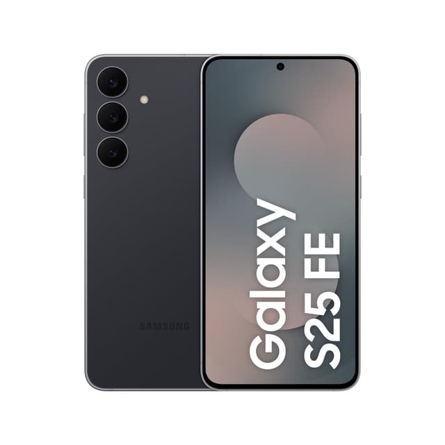 Samsung Galaxy S25 FE mit Galaxy AI, Handy mit Android, 6,7 Zoll FHD-Display, 50 MP Kamera, 256 GB Speicher, 8 GB RAM, 4.900 mAh Akku, JetBlack, 3 Jahre Herstellergarantie [Exklusiv auf Amazon] Graphite 256 GB