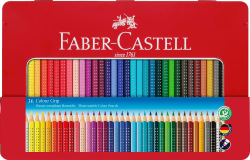 FABER-CASTELL 112435 - Buntstifte Colour Grip 2001, 36er Metalletui 1 stück (36er Pack) Single