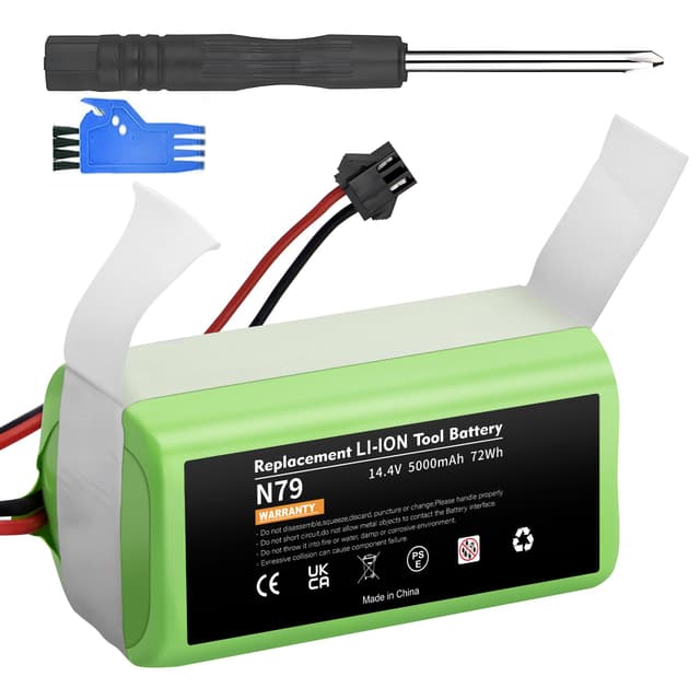 14.4V 5000mAh Ersatzakku für Eufy RoboVac G10 Hybrid G30 G20 G35 G40, für RoboVac 11 11S 11S MAX 12 15C 15C MAX 25C 30 30C 30 MAX, für Ecovacs Deebot N79 N79S DN622, für Conga Excellence 990 950