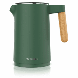 Arendo - Wasserkocher Edelstahl mit Temperatureinstellung - 45°C-100°C - 1.5 Liter - Doppelwand - BPA frei - Warmhaltefunktion - Teekocher mit Temperaturanzeige - Griff Cool Touch - grün C: Grün