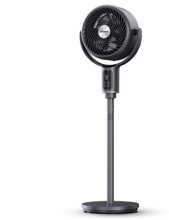 Pelonis Turmventilator mit Fernbedienung, 20dB Leiser Standventilator, 9 Stufen & 9H Timer, Höhenverstellbar, 135° and 100° Oszillation, Energiesparender für Schlafzimmer, Wohnzimmer