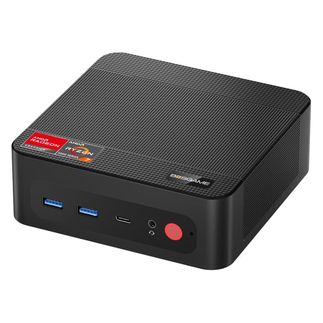 BOSGAME P4 Plus Dual 2,5G LAN Mini-PC, AMD Ryzen 7 5825U Prozessor (bis zu 4,5 GHz), Windows 11 Pro Mini-Computer, 16 GB DDR4 RAM, 512 GB PCIe3.0 SSD, Mini-Gaming-Desktop-PC, HDMI/WiFi/Bluetooth/WOL 5825U 16G+512G