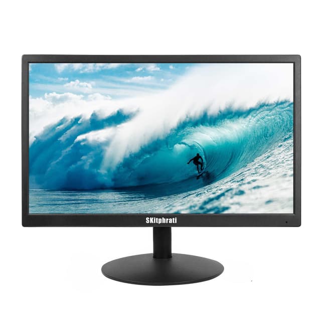 SKitphrati 20 Zoll Business Computer Monitor 1600x900 PC Monitor mit HDMI und VGA, 75 Hz, 250 nits, 16:9, Neigbar, VESA 75x75, PC Bildschirm, Schwarz 20 inch Computer Monitor 1600x900