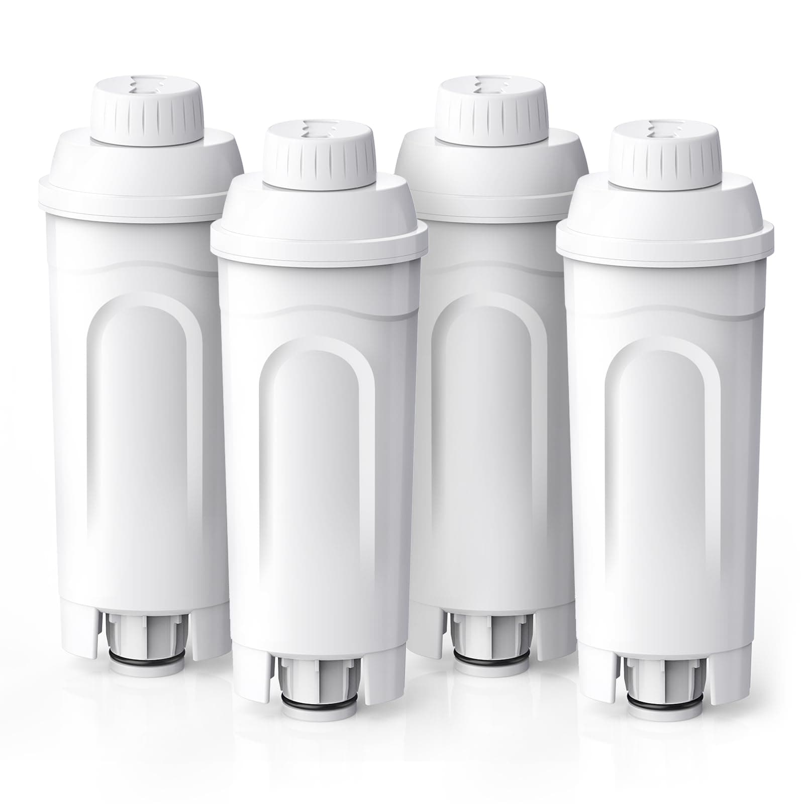 GLACIER FRESH（4 Stück）Wasserfilter für DeLonghi®Kaffeevollautomat,DLSC002 filter Kompatibel mit Magnifica S Evo, PrimaDonna, Eletta Explorer, Dinamica, ECAM, ETAM, ESAM,TÜV SÜD Zertifiziert