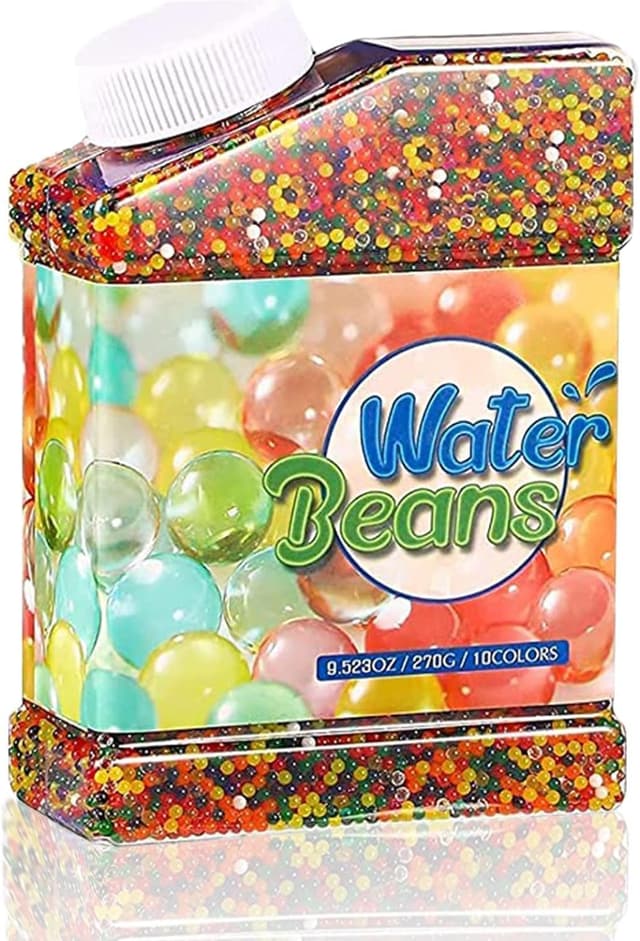 chimoo Wasserperlen 50000 Stücke, Ungiftig Wiederverwendbare Water Beads, Kügelchen Für Pflanzen, Vase Füllstoff und Deko durchsichtig
