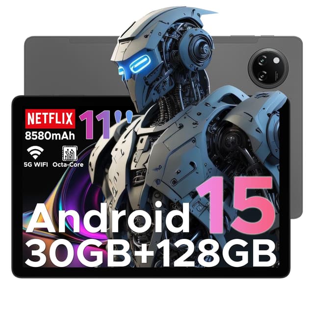 DOOGEE Tab A9 Pro+ Android 15 Tablet 11 Zoll 30GB RAM +128GB ROM (2TB TF) Unisoc T7200 Octa Core Tablets PC, 8580mAh Gaming Tablet,13MP+5MP/WiFi 5/WidevineL1/GPS/Face ID/OTG [2025] TABA9PRO+ (GRAY) TABA9PRO+