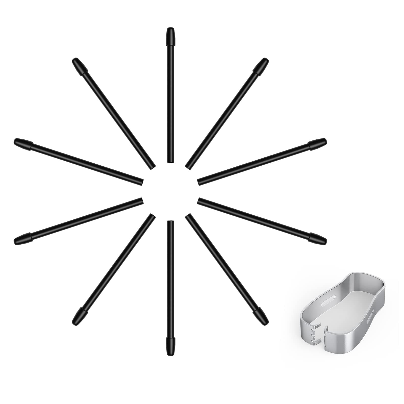 (10 Spitzen) Ersatzstiftspitzen für Remarkable Marker Stylus, Remarkable 2 Stift mit 4096 Druckempfindlichkeit und Neigungsschreibunterstützung, mit Werkzeug zum Entfernen der Spitze C-Stiftspitzen Z-10 Spitzen