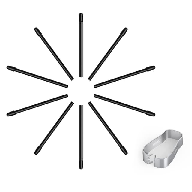 (10 Spitzen) Ersatzstiftspitzen für Remarkable Marker Stylus, Remarkable 2 Stift mit 4096 Druckempfindlichkeit und Neigungsschreibunterstützung, mit Werkzeug zum Entfernen der Spitze C-Stiftspitzen Z-10 Spitzen