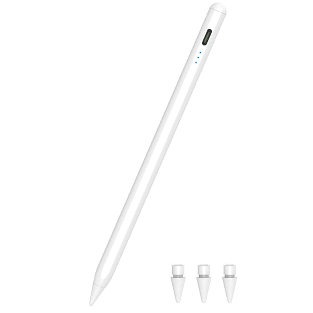 Pencil 2. Generation für iPad 2018-2023, 10 Mins Schnellladung Stylus Stift für iPad 9. & 10. Generation Hochpräzise, Neigung& Palm Rejection Stift für iPad/Pro/iPad Air/Mini (Weiß)