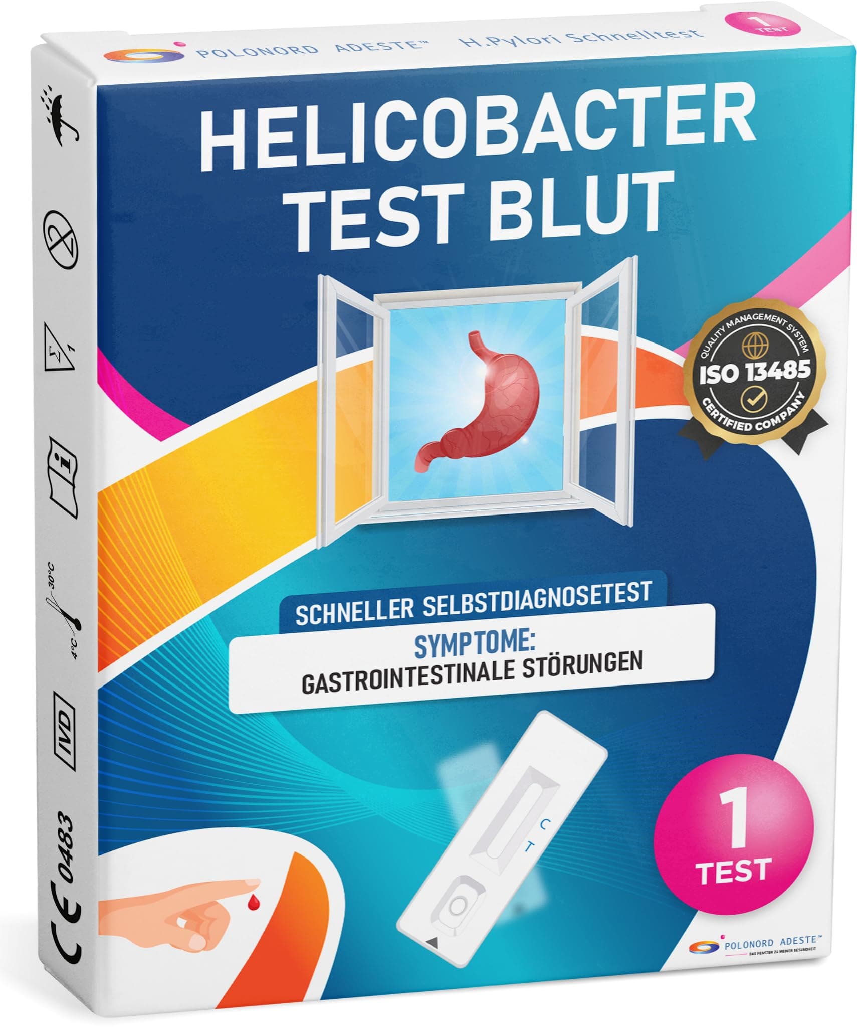ADESTE HELICOBACTER TEST BLUT – Helicobacter schnelltest blut zur Erkennung von Mageninfektionen
