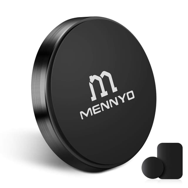 MENNYO Magnet KFZ Handy Halterung, 1 Pack Universal Handyhalter Auto mit Metallplatte Selbstklebender Auto Handyhalter Kompatibel mit iPhone 16/15/14/13/12/11/X/Xs/Xs Max /8,Samsung,Huawei Usw.