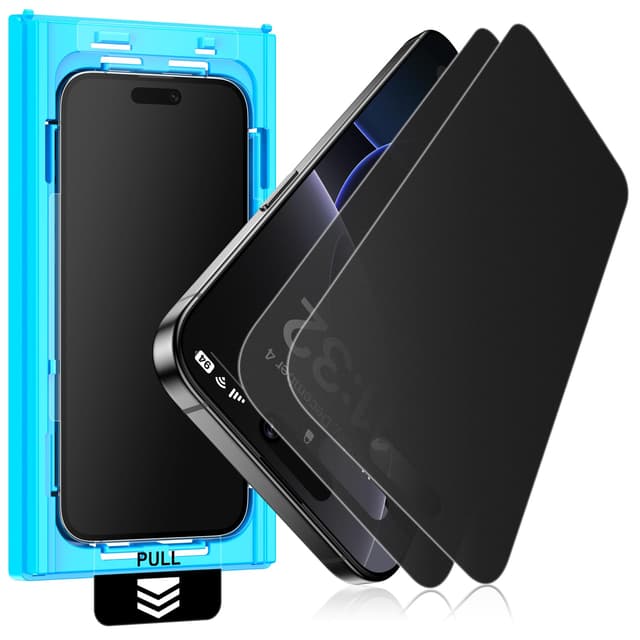 Mothca Matt Sichtschutz für iphone 15 Plus/iphone 16 Plus, Anti-Spy Privacy Matte Screen Protector, 9H Schutzglas Anti-Fingerabdruck (6,7 Zoll - 2 Stück) 6,7 Zoll- 16 Plus/ 15 Plus