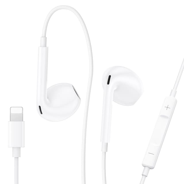 Kopfhörer iPhone [MFi-Zertifiziert], iPhone Kopfhörer mit Kabel, In Ear Kabelkopfhörer mit Mikrofon und HiFi Ohrhörer für iPhone 14 13 12 11 Pro Max/XR/XS/X/SE/8/7/Plus/iPad Air Mini Unterstützt iOS