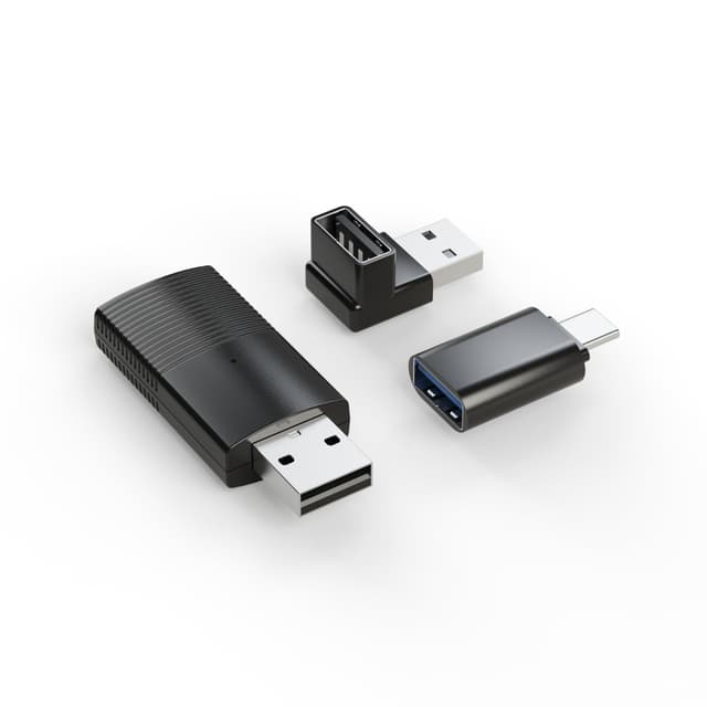 MINIX Wireless CarPlay Adapter für iPhone Slim Edition Stabile Verbindung zum Konvertieren von Werkseitigem Kabelgebundenem zu Kabellosem CarPlay Dongle Autos für Apple niedrige Latenz von iOS 10+ Kompatibel mit iOS
