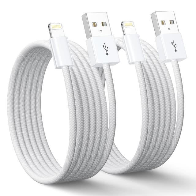 iPhone Ladekabel Lightning Kabel 2Pack 1M, MFi Zertifiziert iPhone Schnellladekabel USB auf Lightning Kabel für iPhone 14 13 12 11 Pro Max Mini XS XR X 8 8 Plus 7 6 6s Plus SE2020 1M+1M Weiß