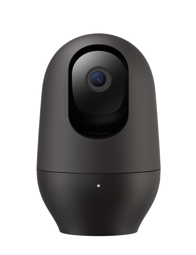 nooie Babyphone mit Kamera 2K, 360° Babyphone WLAN Überwachungskamera innen, Hundekamera mit App, Bewegungsverfolgung, Nachtsicht, Zwei-Wege-Audio, kompatibel mit Alexa/Google Home 2K Schwarz