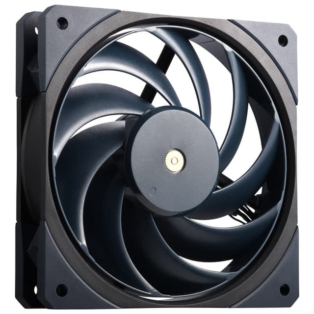 Cooler Master Mobius 120 OC Gehäuselüfter – Ringblatt-Design (PWM), Lüftergeschwindigkeitsschalter, Anti-Vibrationsdämpfer, zwei Kugellager, Metallmotornabe (max. 88,1 CFM, 4,75 mmH2O, 39,3 dBA) Black 120mm OC