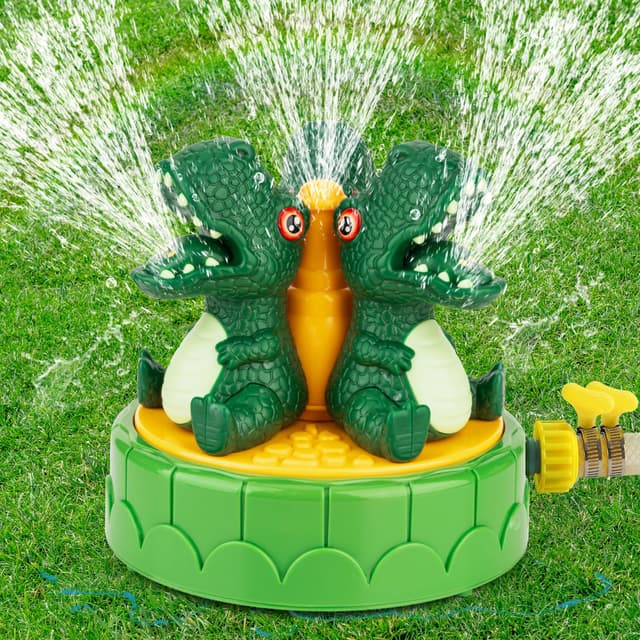 Dinosaurier Wassersprinkler für Kinder, Sprinkler Wasserspielzeug Garten, Rasensprenger, Wassersprenger, Wasserspielzeug Outdoor, Kinder Outdoor Spielzeug Garten