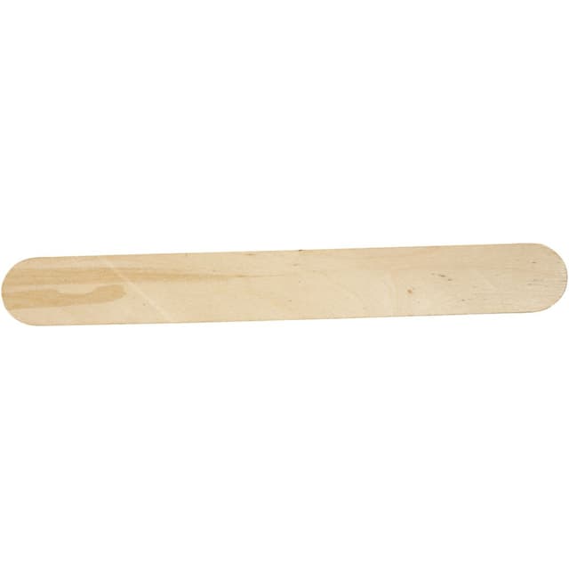 Creativ 100263 Eisstiele, extra lang und breit, lang, dick, L: 20 cm, B: 25 mm, Birke, 15 Stück, Holz.