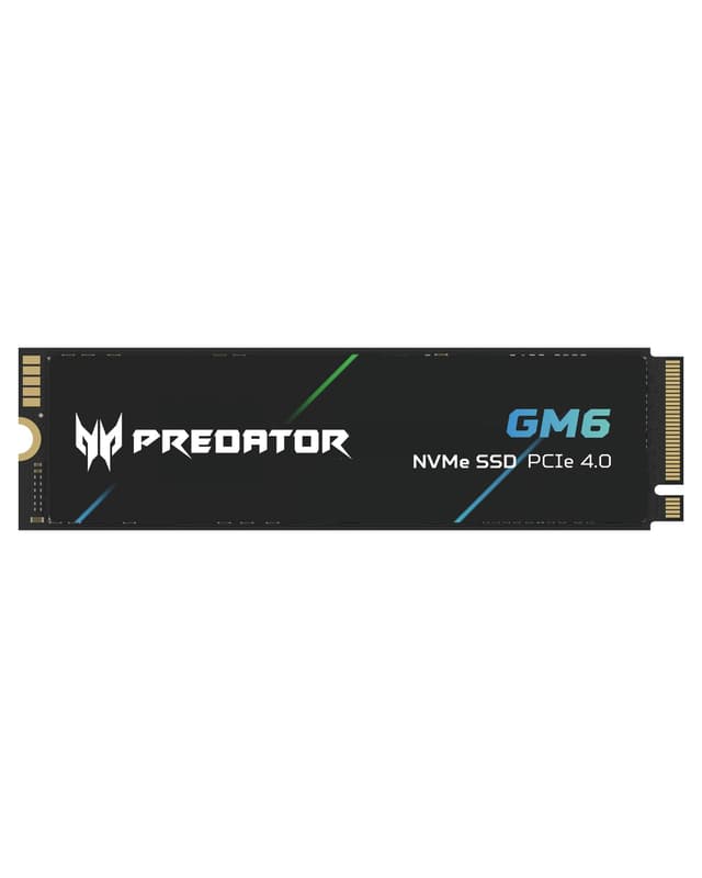 acer Predator GM6 1 TB M.2 NVMe SSD PCIe 4.0, Lesegeschwindigkeit bis zu 7200 MB/s, professionelle interne Festplatte, Gaming-Speicher, kompatibel mit PC, Notebook und PS5 GM6-1TB