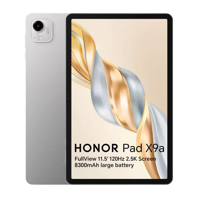 HONOR Pad X9a Tablet 6 GB 128 GB, LCD 11,5 Zoll bis 120 Hz 2,5 K, Mobile Plattform Snapdragon 685 4G, 8300 mAh Akku, Android 15, Google Service Wifi Tab, Grau