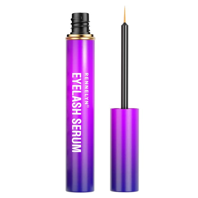 Wimpernserum Lash Growth Enhancer: fortschrittliche natürliche Formel für lange Wimpernverdichtung (Purple, 5 ml) Purple 5 ml