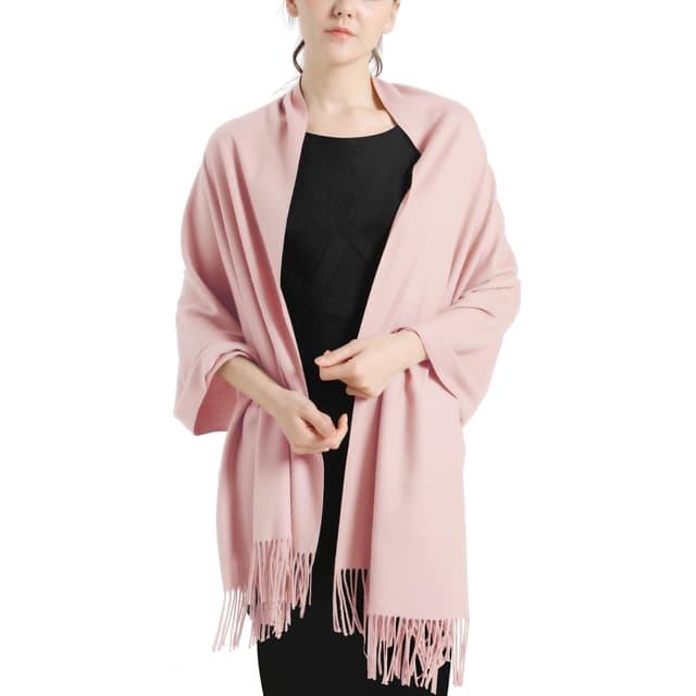 vimate Pashmina Schal und Stola- Soft Demen Pashminas Kaschmir G#. Altrosa