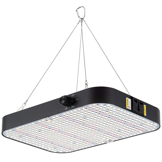 FECiDA 130 Watt LED Pflanzenlampe Dimmbar, 12000 Lumen LED Grow Lampe Vollspektrum mit Daisy Chain Funktion, 576 PSC LEDs Grow Light Perfekt für 60x60cm Growzelt Pflanzenwachstum 130 Watt für 60x60CM Growzelt
